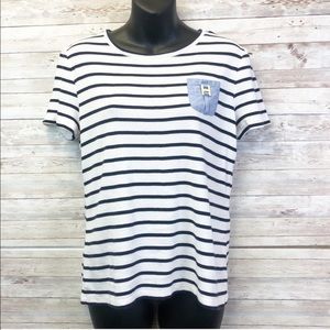 🍀4/$10 Tommy Hilfiger Striped Short Sleeve Tee